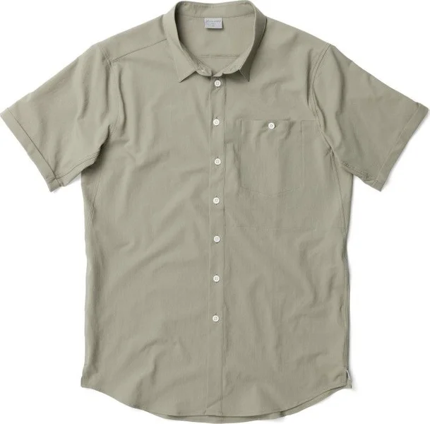 M's Shortsleeve Shirt In Between Green Nedsatt pris