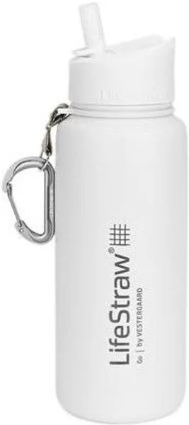 Go Bottle Stainless Steel 710 ML White Fri frakt