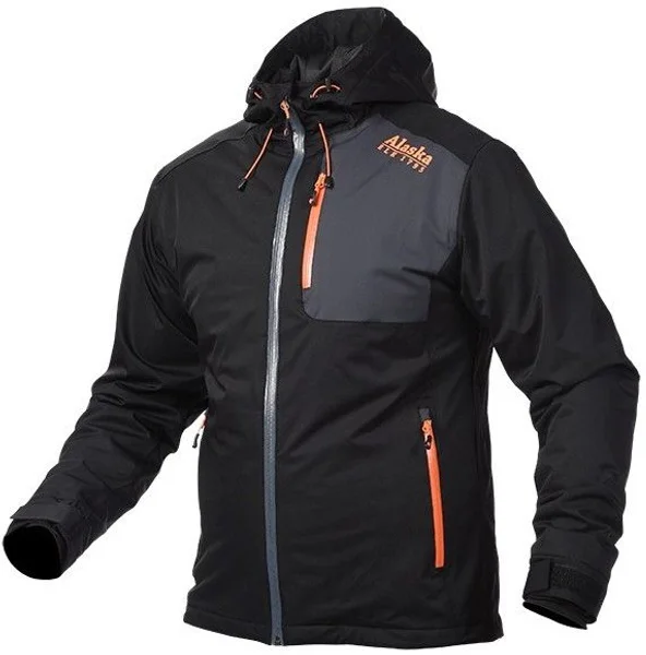 M's Seward Quilted Jacket Black/Orange Beställ nu