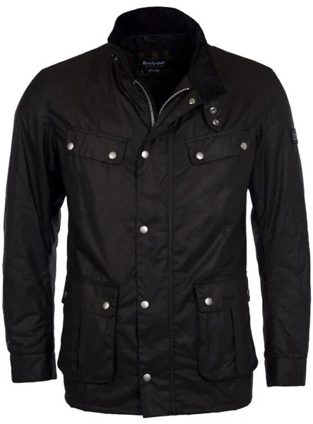 International M's Duke Wax Jacket Black Billig