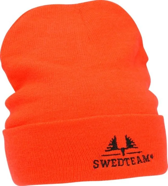 Populärt val Knitted Beanie Orange Neon