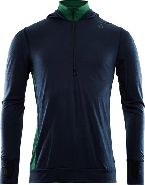 Fynd Aclima LightWool Hoodie Man Navy Blazer / Eden