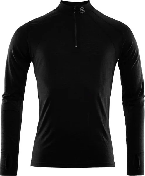 Begränsad tid Aclima LightWool Zip Shirt Man Jet Black