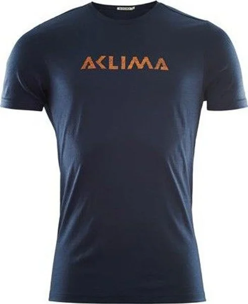 Aclima LightWool T-shirt Logo Man Navy Blazer Reapris