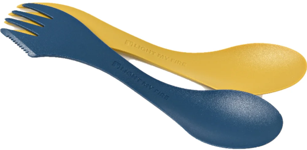 Spork Lefty Musty Yellow / Hazy Blue Rabatter