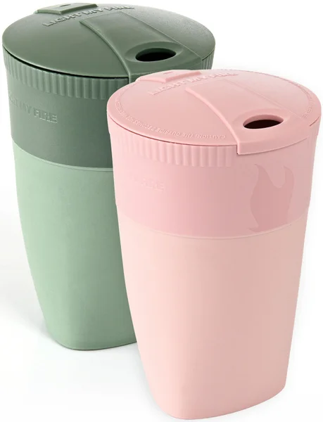 Sista chansen Pack-up-Cup 2-pack Dustypink/Shadygreen