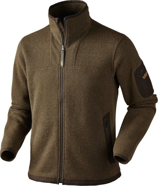 Handla nu Norja Cardigan Olive Melange