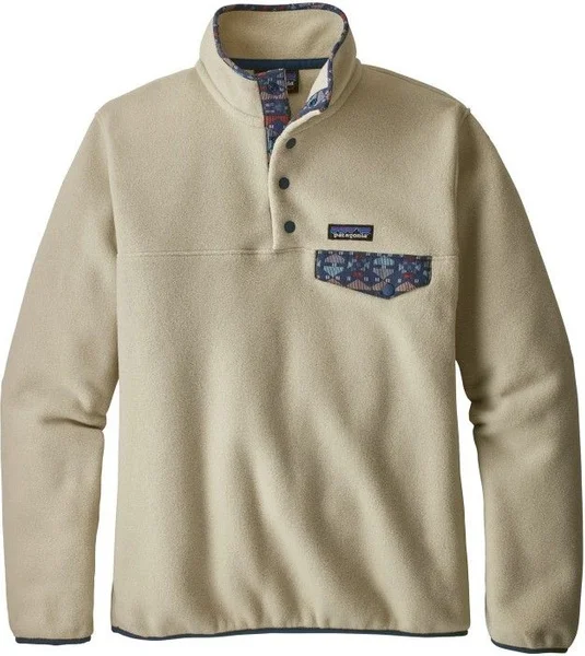 W's Lightweight Synchilla Snap-T Pullover Pelican w/Stone Blue Begränsat antal