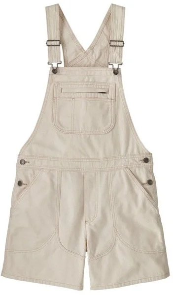 W's Stand Up Cropped Overalls Undyed Natural I lager