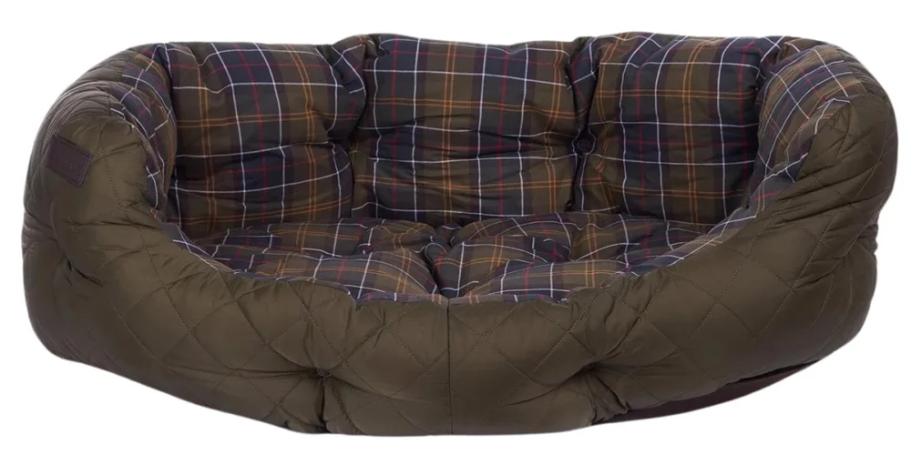 Beställ nu Quilted Dog Bed 35'' Olive