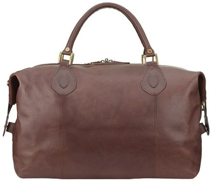 Leather Medium Travel Explorer Bag Dark Brown Säker betalning