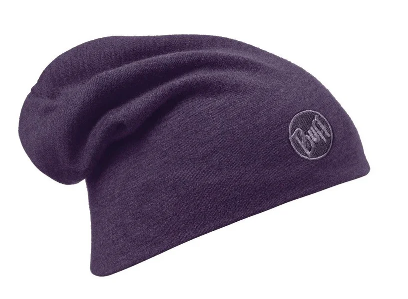 Fri frakt Heavy Merino Wool Loose Hat Solid Plum