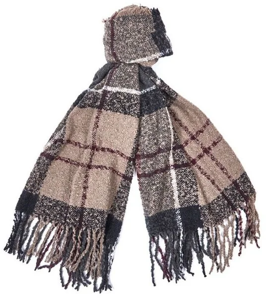 Tartan Boucle Scarf Winter Dress Tartan Populär