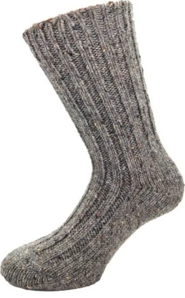 Raggsocka Ull Grå Melange Snabb frakt