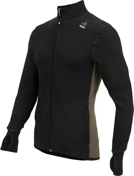 Aclima Hotwool Jacket 400 g Man Black/Olive Lågt pris