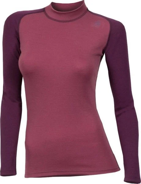 Aclima WarmWool Crew Neck Shirt Woman Damson/Grape Wine Erbjudandepris
