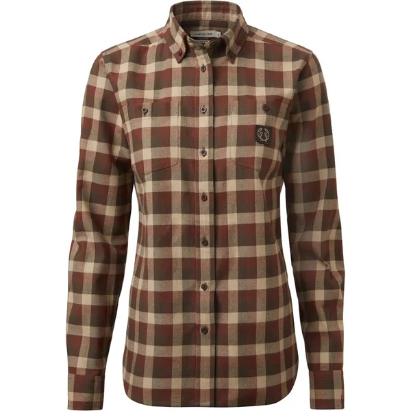 W's Heron Flannel Shirt Holly Green Checked Kampanj