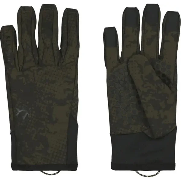 Chaser Stretch Gloves Night Green Blur Säker betalning