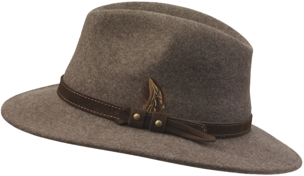 Country Fedora Fine Felt Brown Melange Köp nu