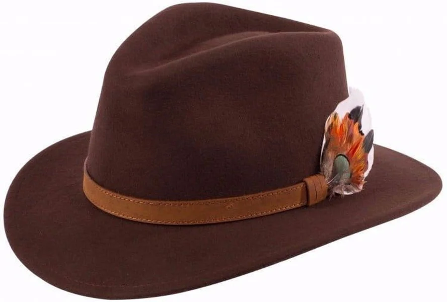 Richmond Felt Hat Brown Erbjudandepris