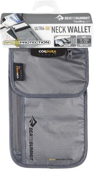 Travelling Light Neck Wallet RFID 5P Black/Grey risnedsättning