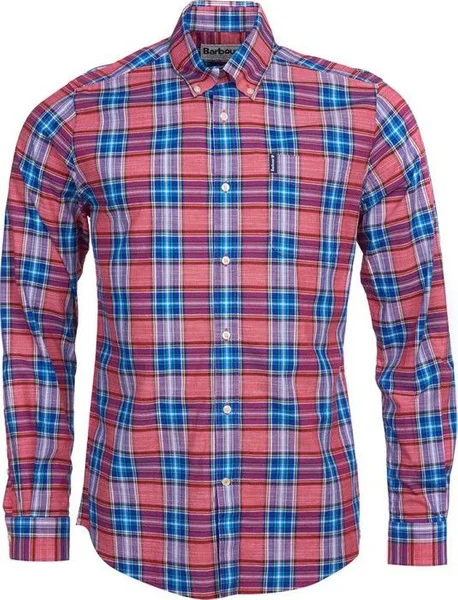 Utförsäljning M's Highland Check 26 Shirt Tailored Fit Fit Red
