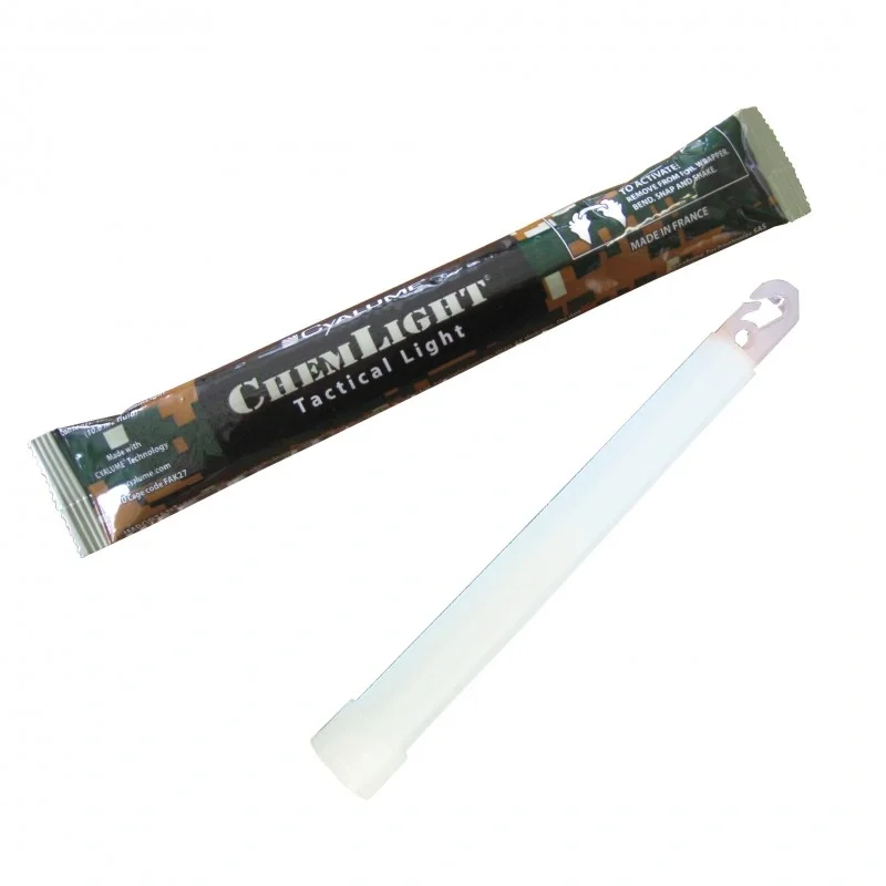 I lager Cyalume Chemlight 6" White Lightstick 8H